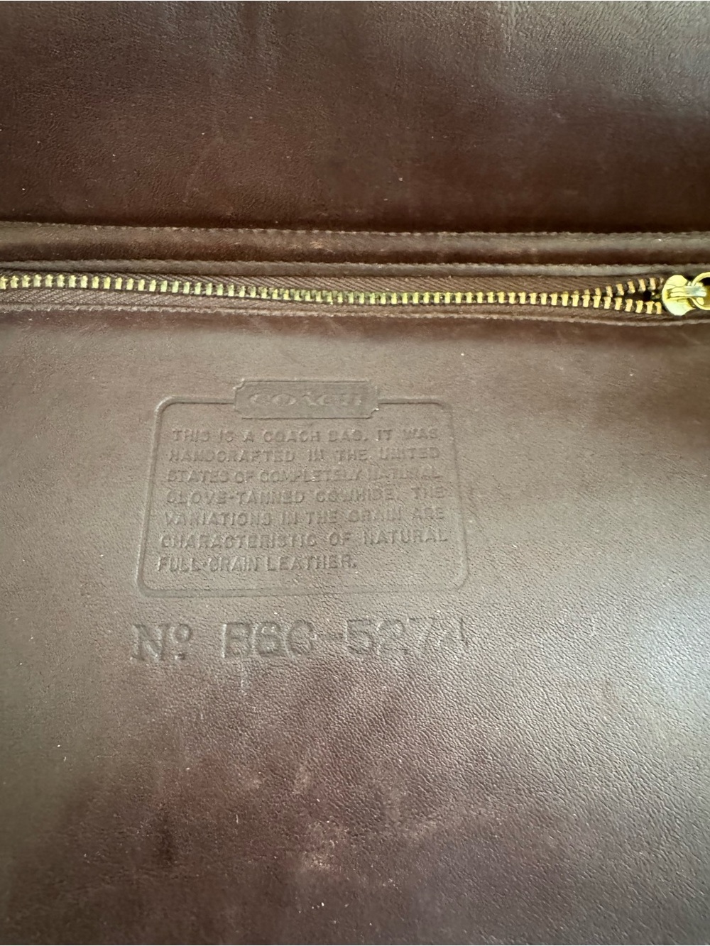 Coach Vintage Essex Legacy Leather Briefcase Messenger Laptop Bag Brown - Picture 11 of 16